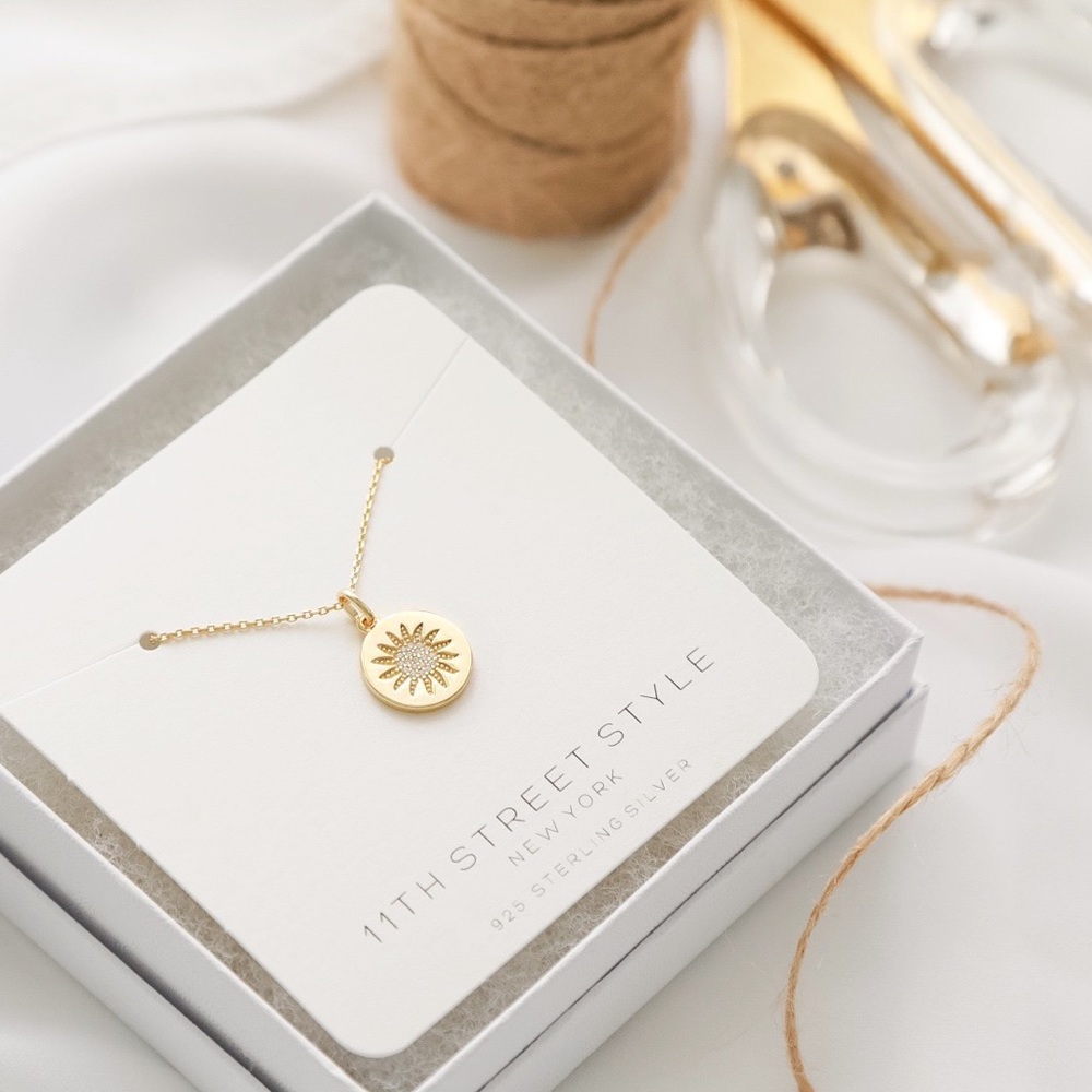 Sunshine Necklace | 14k Gold Plated - Picture 2 of 7